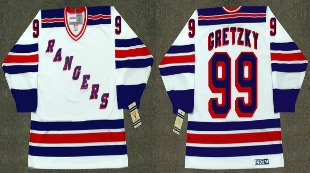 2019 Men New York Rangers 99 Gretzky white style #2 CCM NHL jerseys->philadelphia flyers->NHL Jersey